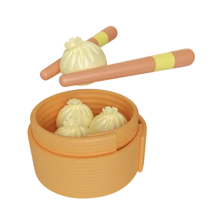 Dimsum  3D Icon