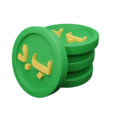 Dinar de bahrein  3D Icon