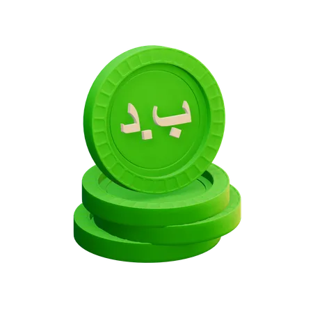 Dinar de bahrein  3D Icon