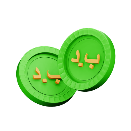 Dinar do Bahrein  3D Icon