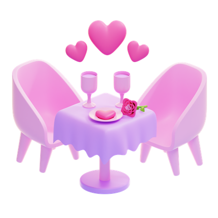 Dîner  3D Icon