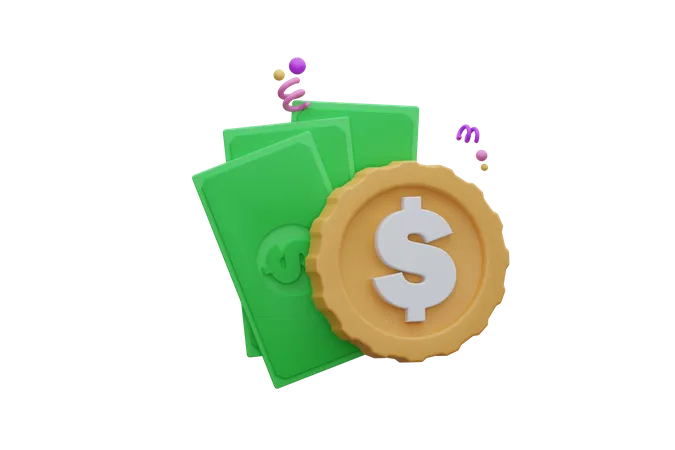 Dinero  3D Icon