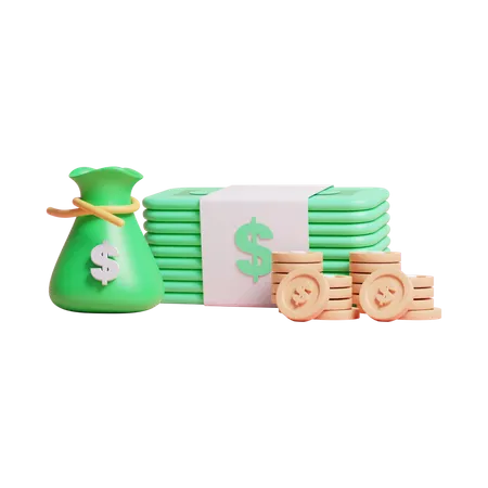 Dinero  3D Icon