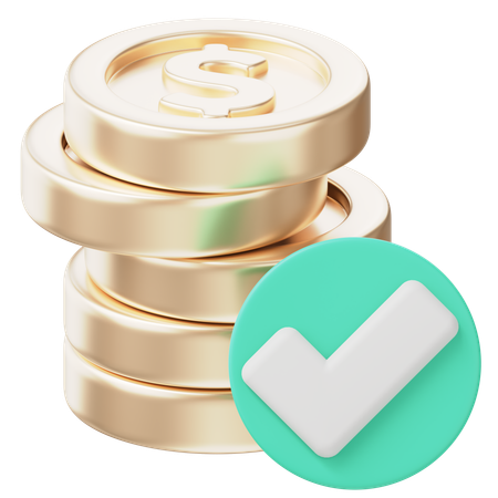 Aceptar dinero  3D Icon