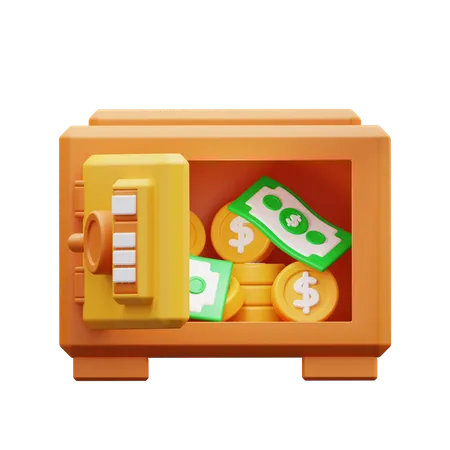 Ahorrar dinero y acuñar  3D Icon