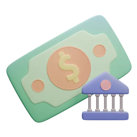 Dinero del banco  3D Icon