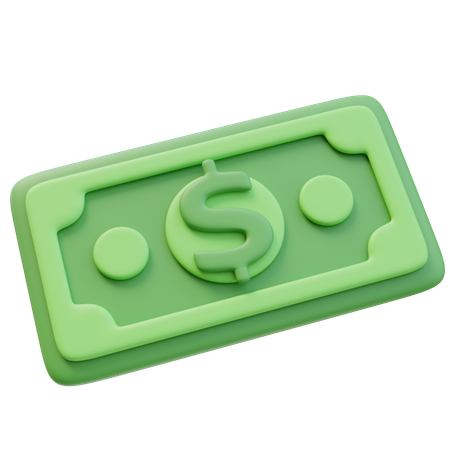 Billete de dinero  3D Icon