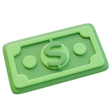 Billete de dinero  3D Icon