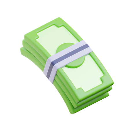 Dinero dólares  3D Icon