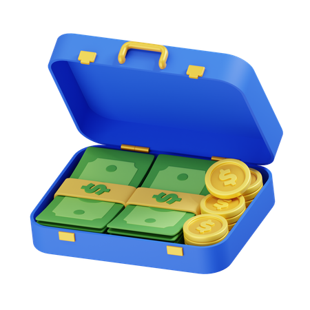 Dinero caso completo  3D Icon