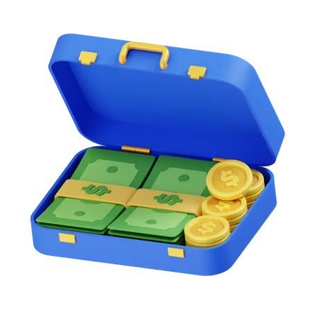 Dinero caso completo  3D Icon