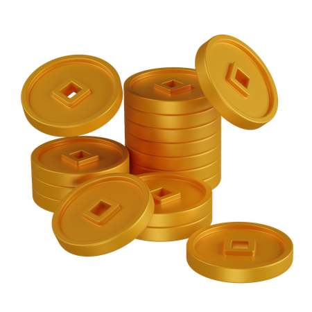 Dinero chino  3D Icon