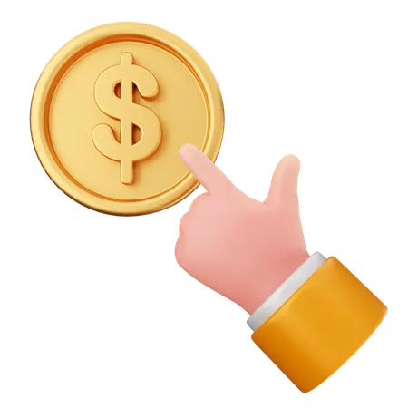 Clic de dinero  3D Icon