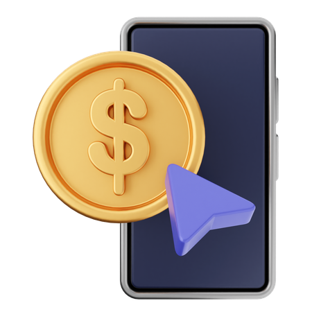 Clic de dinero  3D Icon