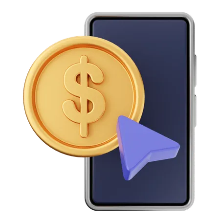 Clic de dinero  3D Icon