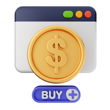 Comprar dinero  3D Icon