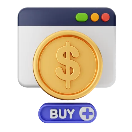 Comprar dinero  3D Icon