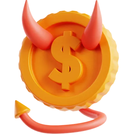 Diablo del dinero  3D Icon