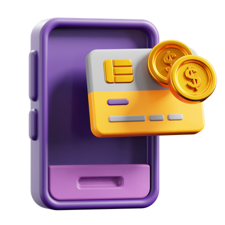 Dinero digital  3D Icon