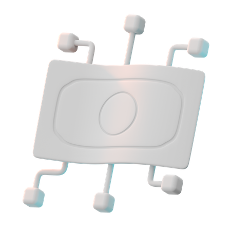 Dinero digital  3D Icon