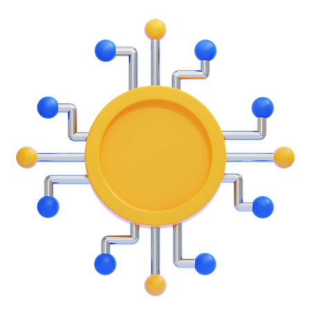 Dinero digital  3D Icon