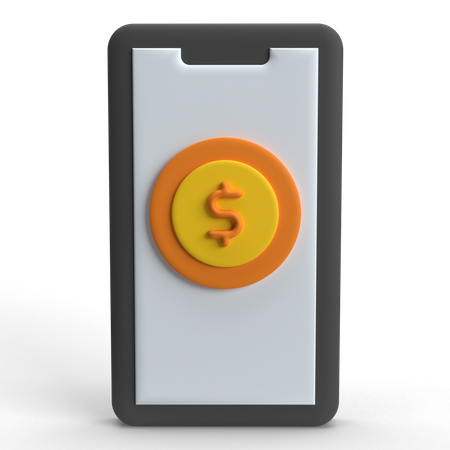 Dinero digital  3D Icon