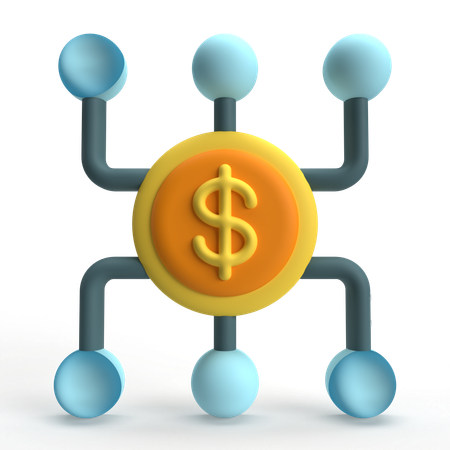 Diversificar el dinero  3D Icon