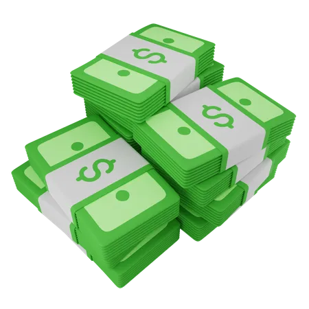 Dinero en dólares  3D Icon