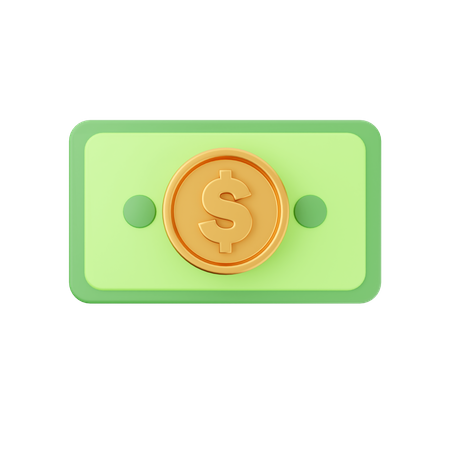 Dinero en dólares  3D Icon