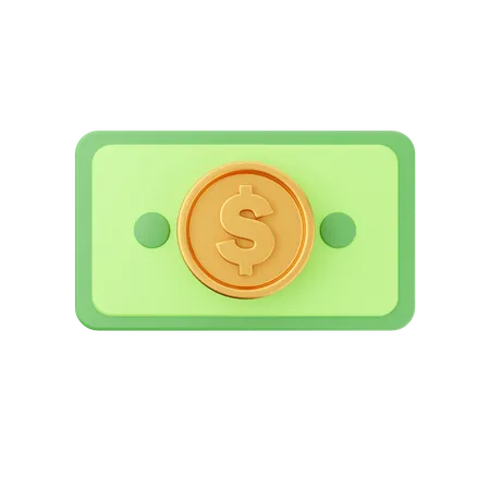 Dinero en dólares  3D Icon