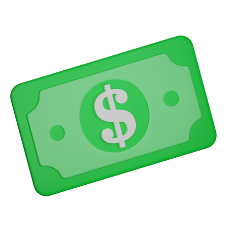 Dinero en dólares  3D Icon