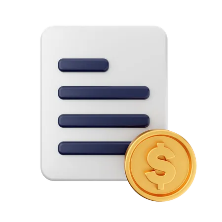 Archivo de dinero en dólares  3D Icon