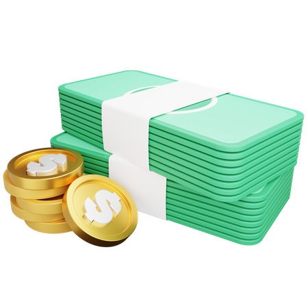 Moneda de dinero dólar  3D Icon