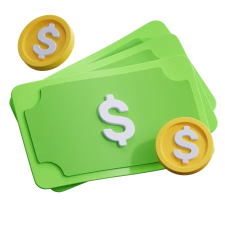 Dinero en efectivo  3D Icon