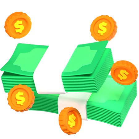 Dinero en efectivo  3D Icon