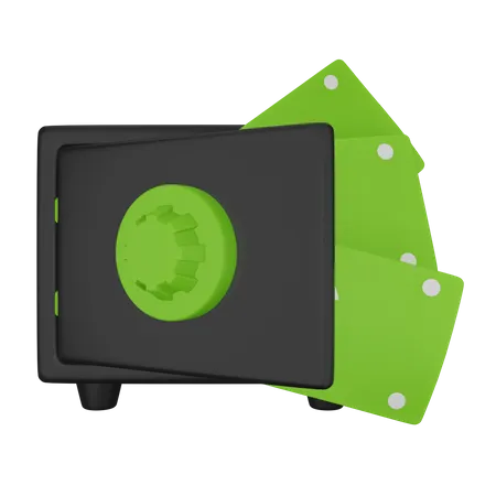 Dinero en bóveda  3D Icon