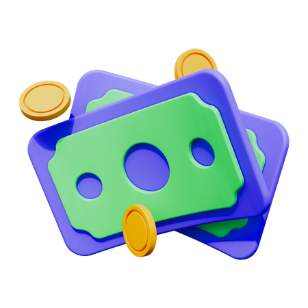 Dinero en efectivo  3D Icon