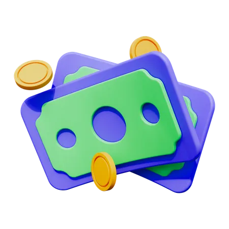 Dinero en efectivo  3D Icon