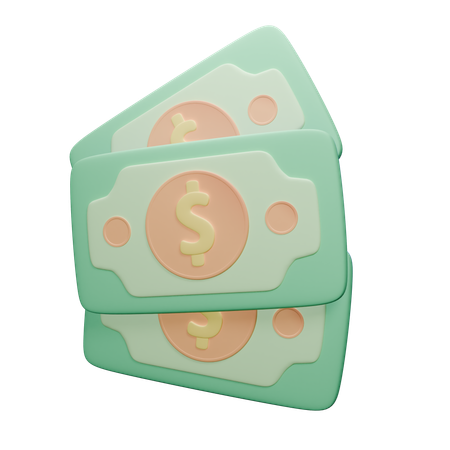 Dinero en efectivo  3D Icon