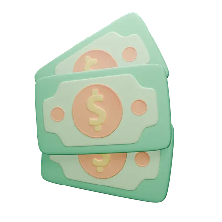 Dinero en efectivo  3D Icon