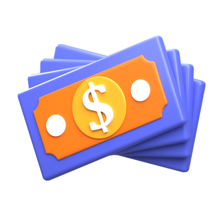 Dinero en efectivo  3D Icon