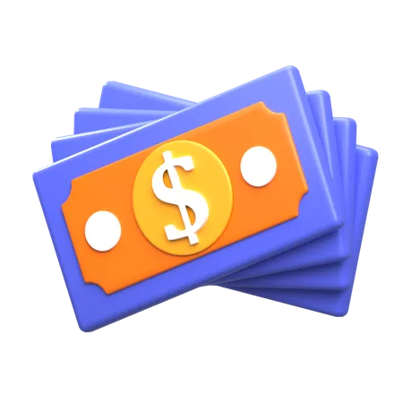 Dinero en efectivo  3D Icon