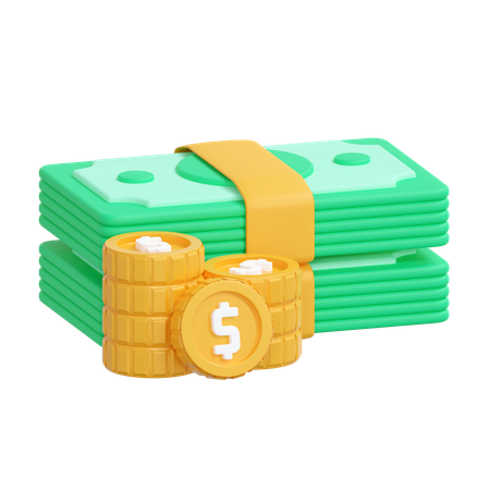 Dinero en efectivo  3D Icon