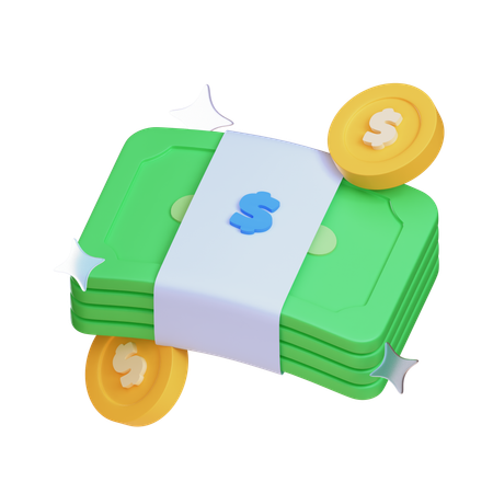 Dinero en efectivo  3D Icon