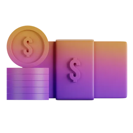 Dinero en efectivo  3D Icon