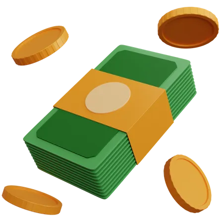 Dinero en efectivo  3D Icon