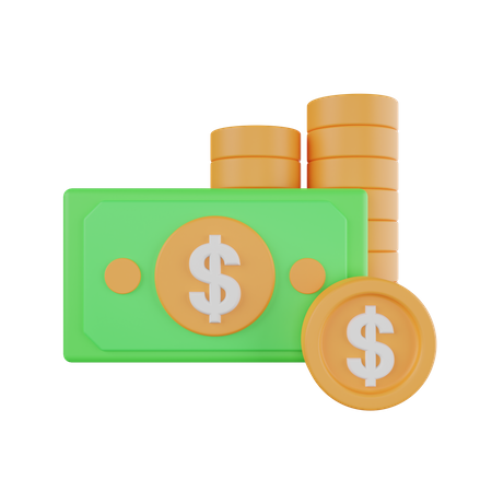 Dinero en efectivo  3D Icon