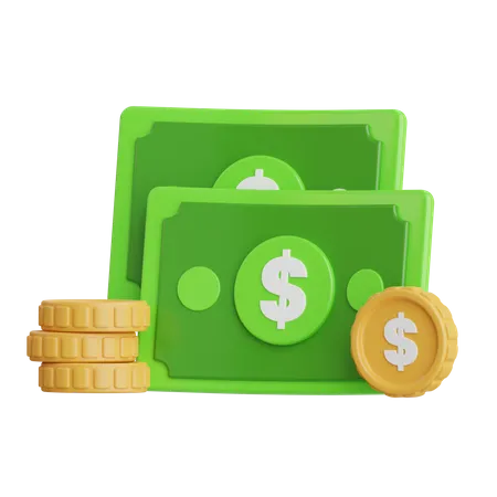 Dinero en efectivo  3D Icon