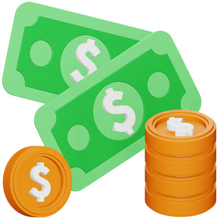 Dinero en efectivo  3D Icon