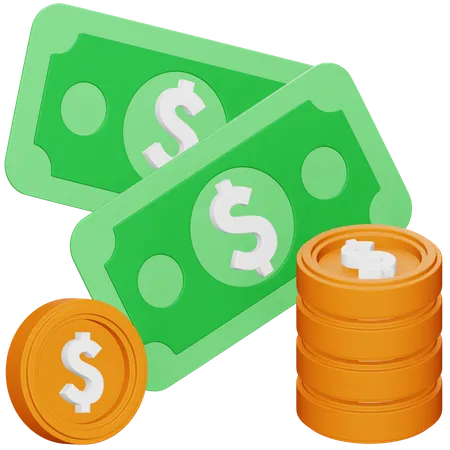 Dinero en efectivo  3D Icon